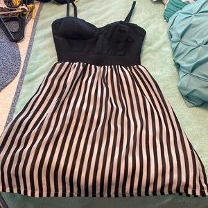 Black & White Striped Dress